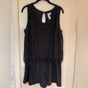 Boutique dressy romper. Size L